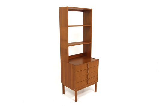 Libreria Bertil Fridhagen design svedese vintage anni 60 [sw28092] misure L.62 H.173 P.45