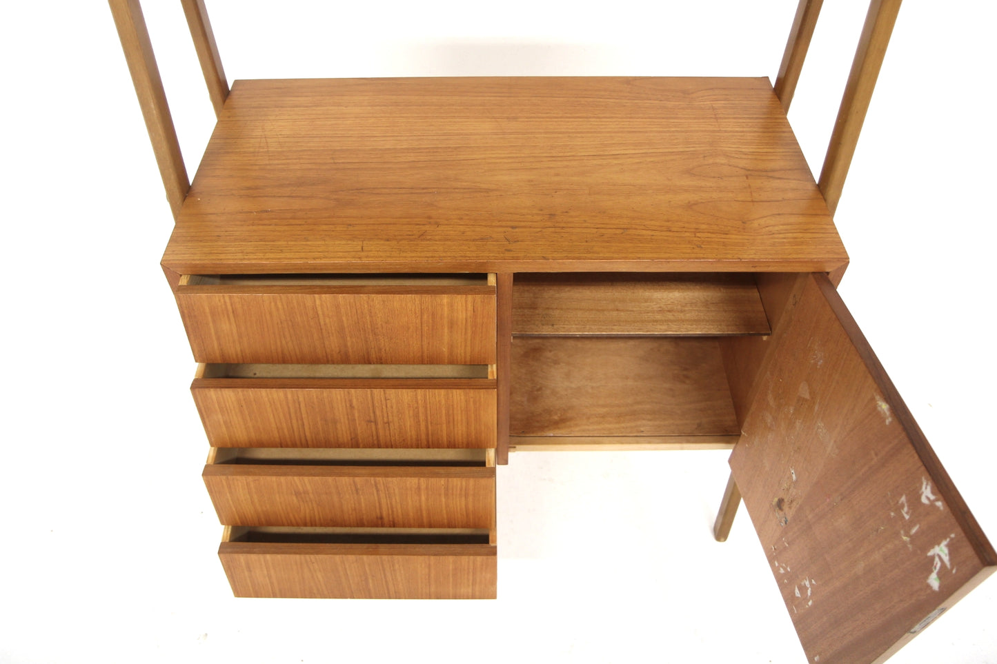Libreria design svedese vintage anni 60 [sw28102] misure L.80 H.156 P.37