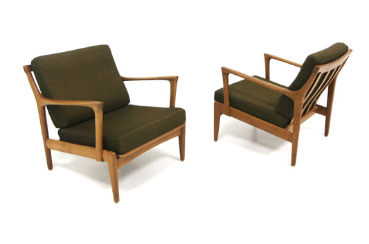 Poltrone "Kuba" Bertil fridhagen design danese vintage anni 60 [sw28103] misure L.68 H.74/40 P.78