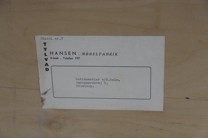 Scrittoio "No 7" Hansen Møbelfabrik design danese vintage anni 50 [sw28114] misure L.92 H.105 P.42