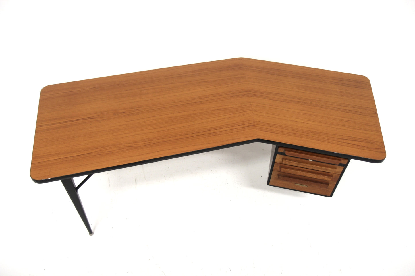 Scrivania design svedese vintage anni 50 [sw28115] misure L.218 H.73,5 P.86
