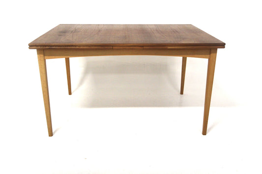 Tavolo rettangolare design vintage svedese anni60 [sw28250] misure L.130+55 +55 H.77 P.90