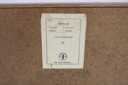 Specchio vintage design svedese anni 60 [sw28263] misure L.44 H.107 P.3,5