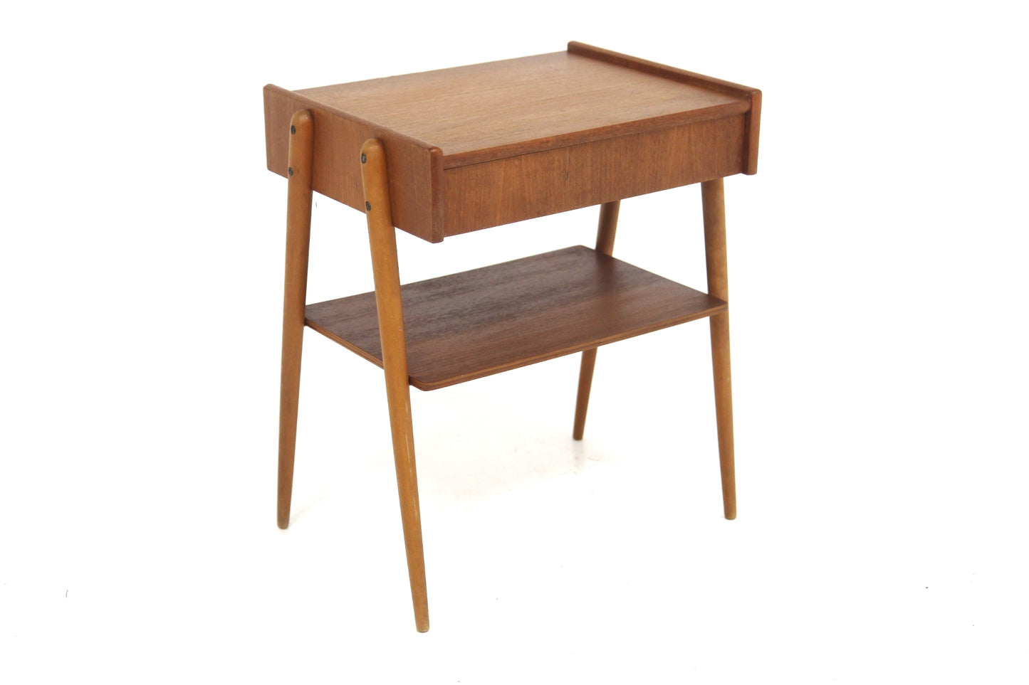 Comodino AB Carlström & Co Möbelfabrik design svedese vintage anni 60 [sw28280] misure L.46 H.52 P.32