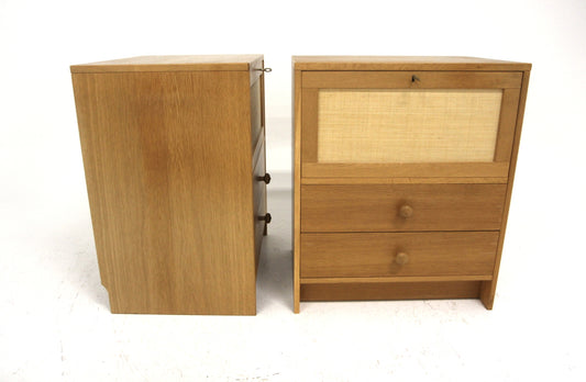 Comodini coppia Atmosfär Åke Hassbjer design svedese vintage anni 60 [sw28443] misure L.60 H.72 P.48