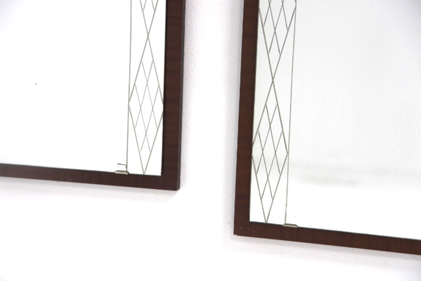 Specchi coppia Model 7224 Glas & Trä vintage design svedese anni 40 [sw28625] misure L.50 H.80 P.1,5