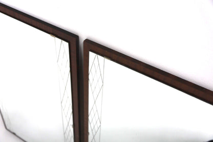 Specchi coppia Model 7224 Glas & Trä vintage design svedese anni 40 [sw28625] misure L.50 H.80 P.1,5