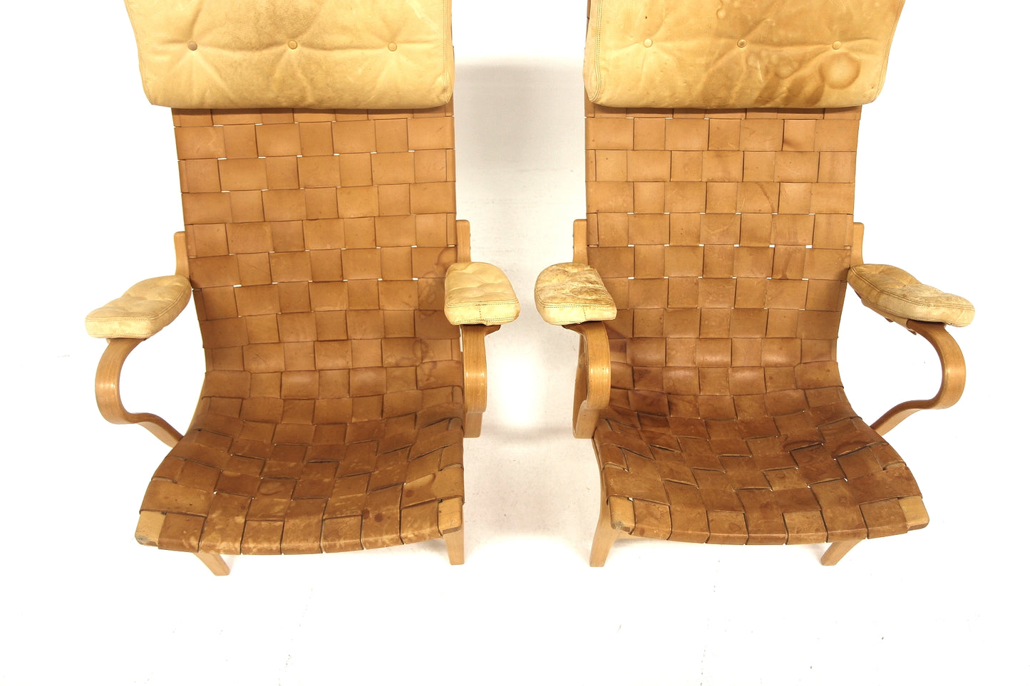 Poltrone coppia Pernilla Bruno Mathsson design svedese vintage anni 70 [sw28641] misure L.72 H.100 P.82