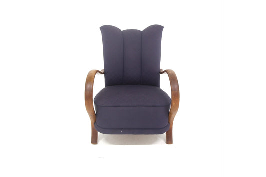 Poltrona design danese vintage anni 30 [sw28715] misure L.64 H.84 P.85