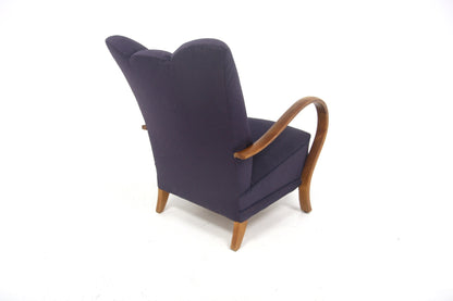 Poltrona design danese vintage anni 30 [sw28715] misure L.64 H.84 P.85