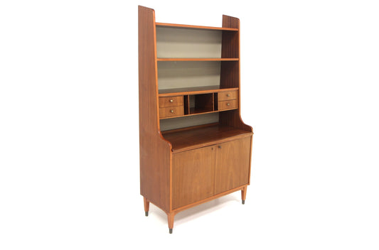 Libreria cassettiera design danese 1950 mogano | sw28791