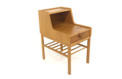 Comodino design svedese anni 60 quercia | sw28795