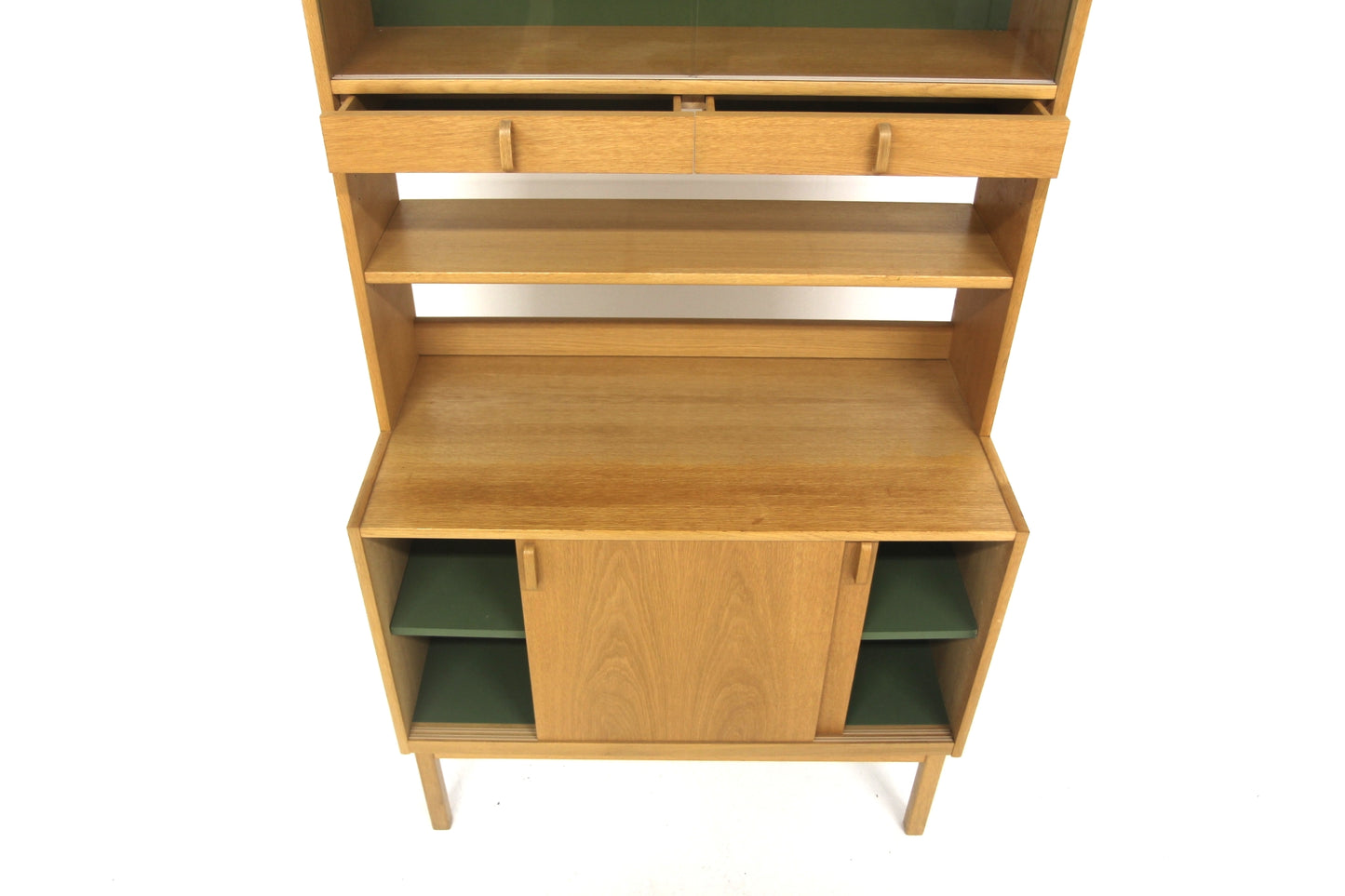 Libreria Variett Bertil Fridhagen design svedese anni 60 quercia vetro | sw28813