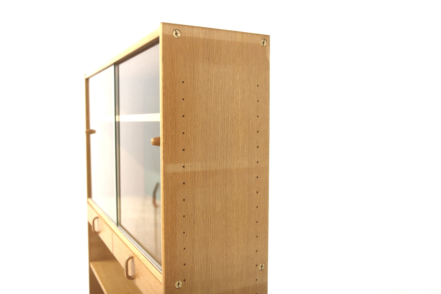 Libreria Variett Bertil Fridhagen design svedese anni 60 quercia vetro | sw28813