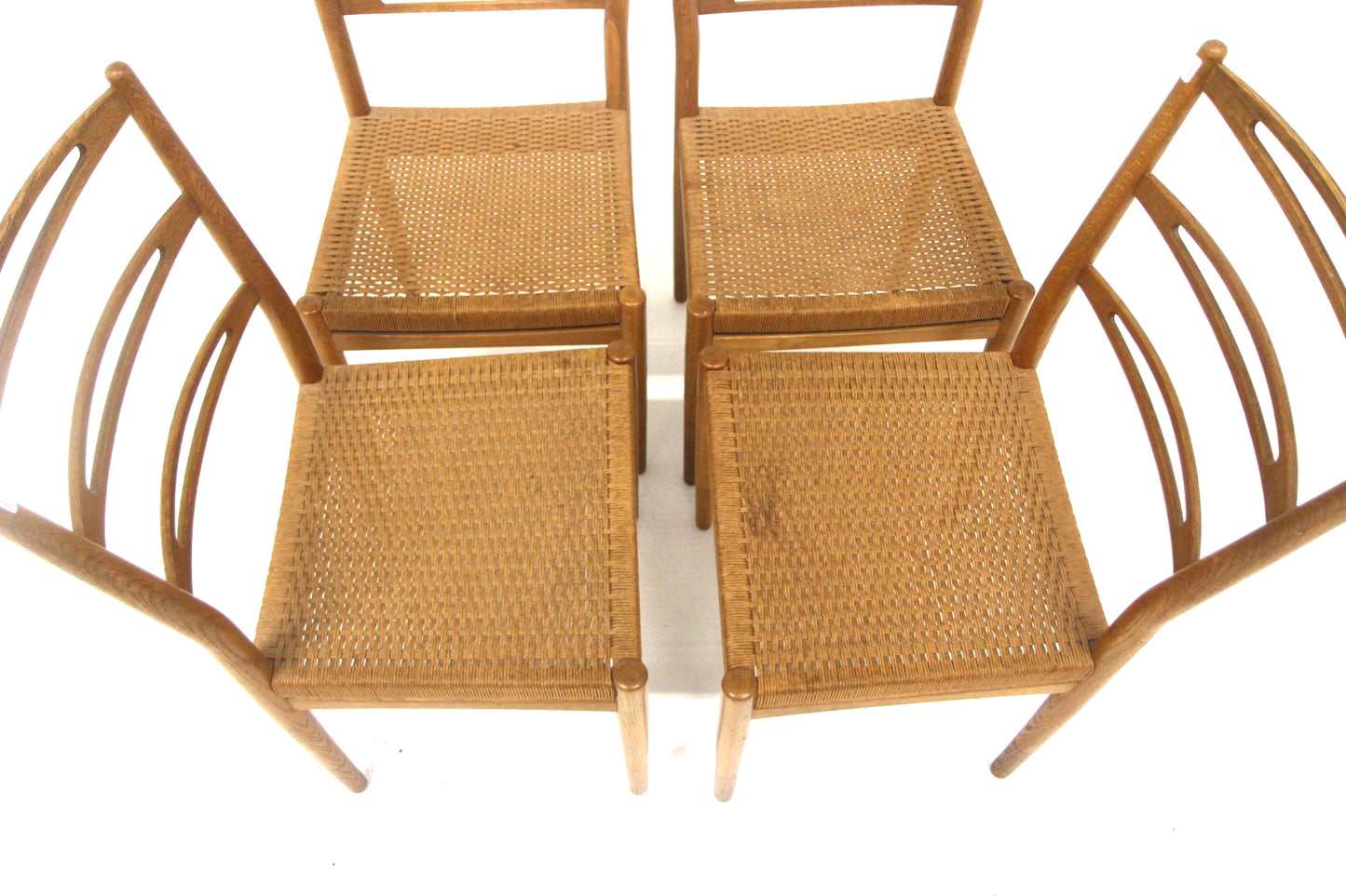 Sedie set 4 design danese anni 60 quercia | sw28818