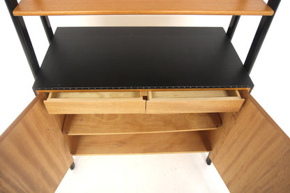 Libreria teak nero design danese 1950 | sw28852