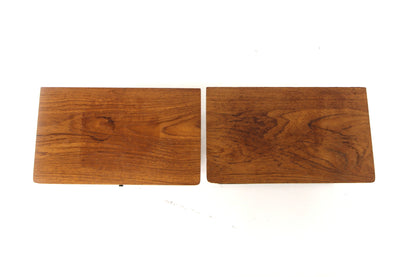 Comodini coppia - mensole design svedese vintage anni 50 teak | sw28899