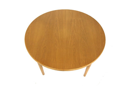 Tavolo rotondo danese quercia vintage 1970 | sw28918