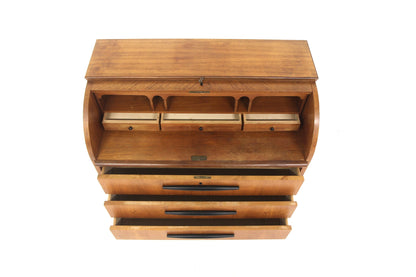 Scrittoio tondo AB Bröderna Gustavssons Träindustri design svedese vintage anni 50 | sw28923