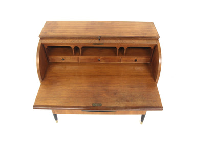 Scrittoio tondo AB Bröderna Gustavssons Träindustri design svedese vintage anni 50 | sw28923