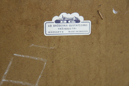 Scrittoio tondo AB Bröderna Gustavssons Träindustri design svedese vintage anni 50 | sw28923