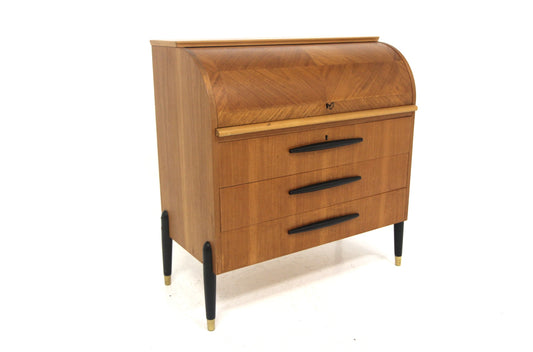 Scrittoio tondo AB Bröderna Gustavssons Träindustri design svedese vintage anni 50 | sw28924