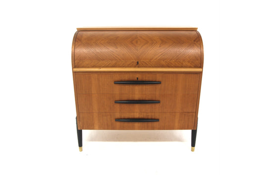 Scrittoio tondo AB Bröderna Gustavssons Träindustri design svedese vintage anni 50 | sw28924