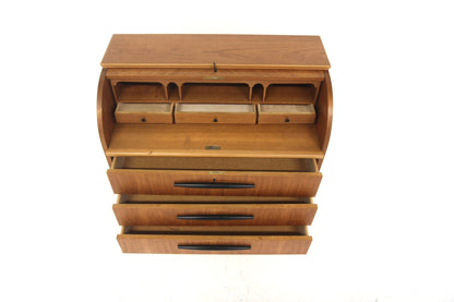 Scrittoio tondo AB Bröderna Gustavssons Träindustri design svedese vintage anni 50 | sw28924