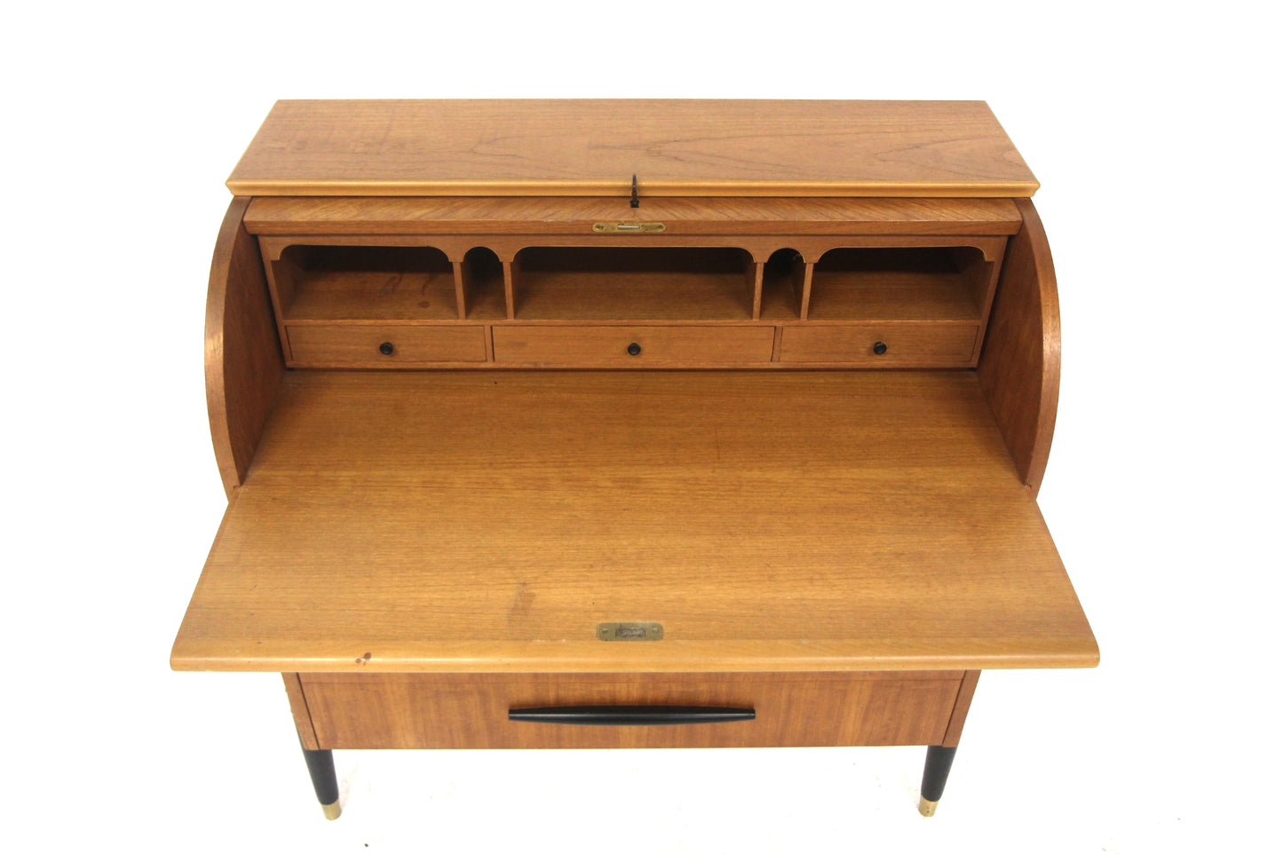 Scrittoio tondo AB Bröderna Gustavssons Träindustri design svedese vintage anni 50 | sw28924