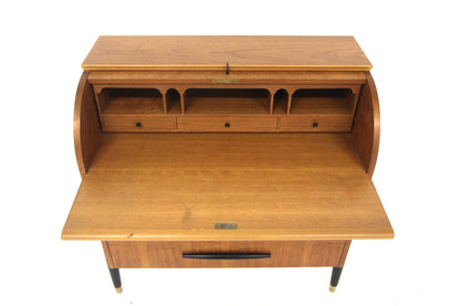 Scrittoio tondo AB Bröderna Gustavssons Träindustri design svedese vintage anni 50 | sw28924