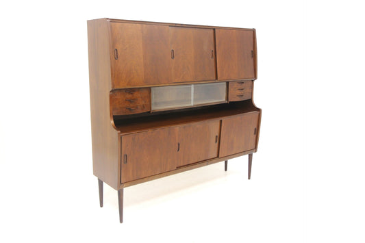 Credenza doppia noce design danese vintage anni 50 | sw28934