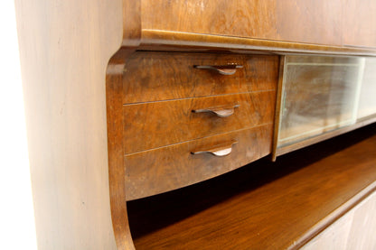 Credenza doppia noce design danese vintage anni 50 | sw28934