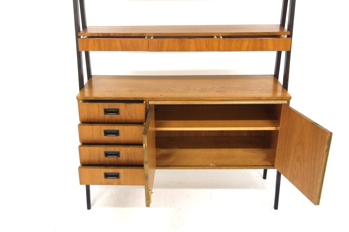 Libreria teak nero design danese 1950 | sw28942