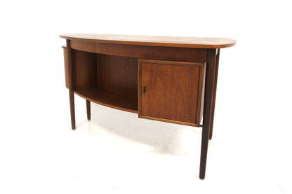 Scrivania teak e metallo design svedese vintage anni 50 | sw28959