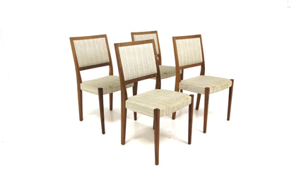 Set 4 Sedie design danese anni 60 noce | sw28976