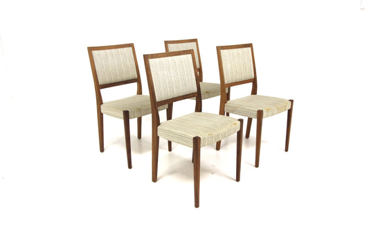 Set 4 Sedie design danese anni 60 noce | sw28976
