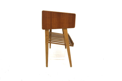 Comodino teak quercia design svedese anni 60 | sw29051