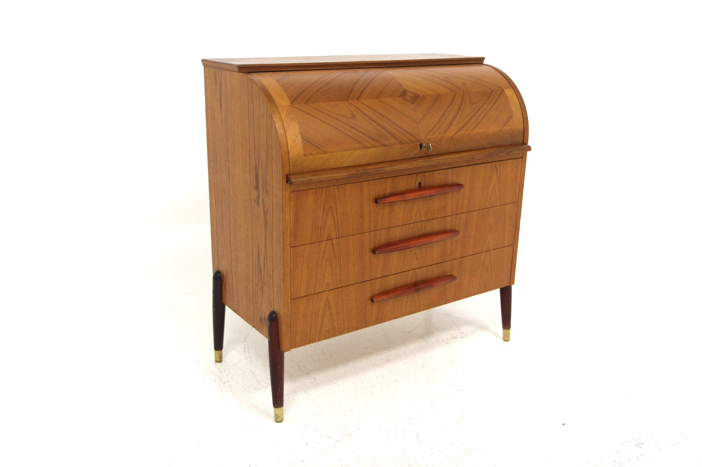 Scrittoio tondo Bröderna Gustafssons Träindustri design svedese anni 50 | sw29115