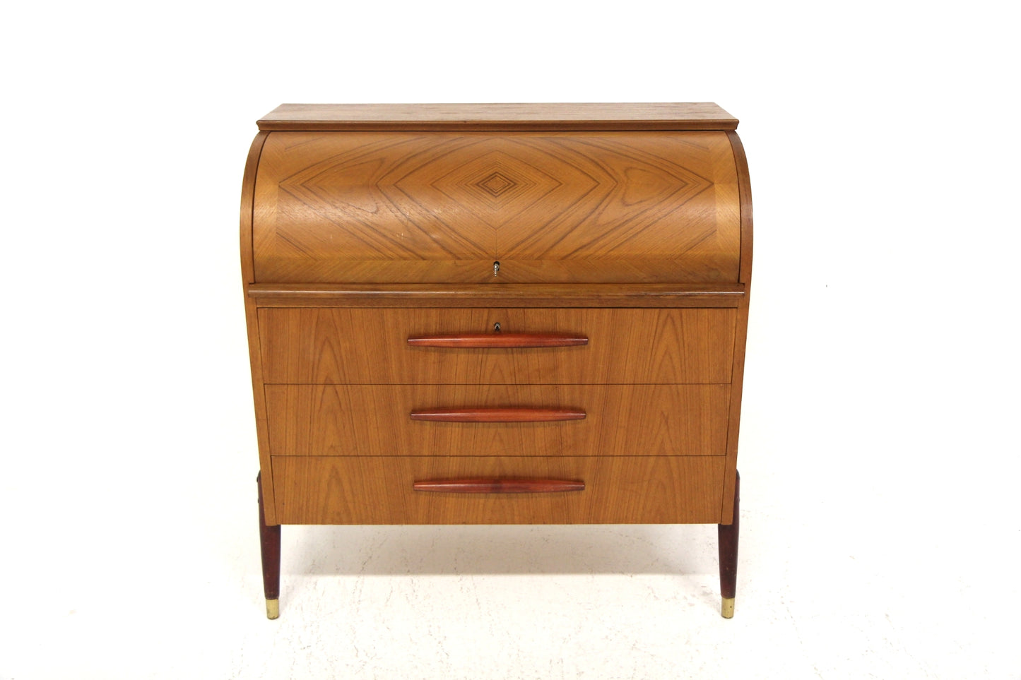 Scrittoio tondo Bröderna Gustafssons Träindustri design svedese anni 50 | sw29115