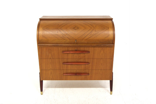 Scrittoio tondo Bröderna Gustafssons Träindustri design svedese anni 50 | sw29115