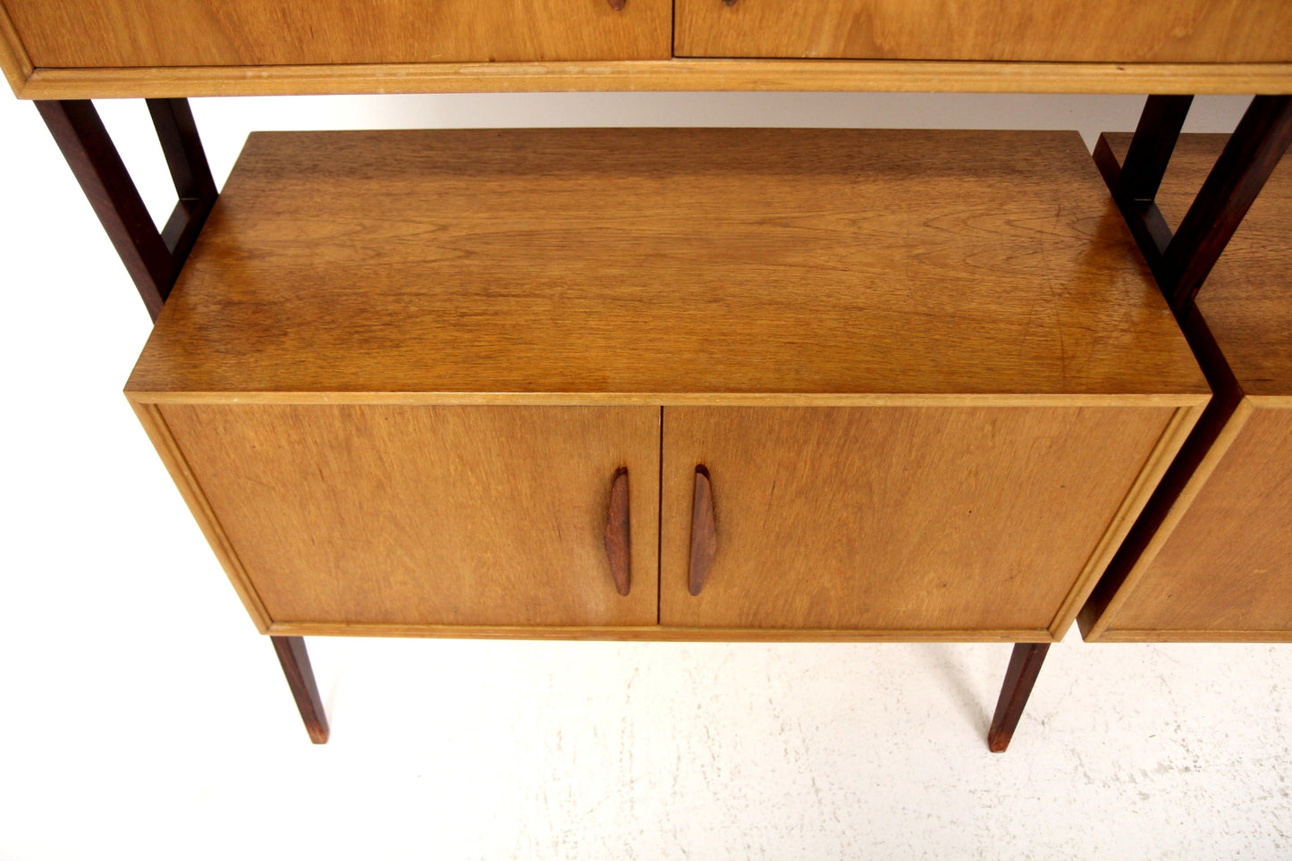 Libreria doppia teak faggio design danese vintage anni 50 | sw29119