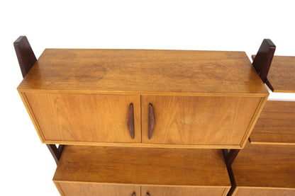 Libreria doppia teak faggio design danese vintage anni 50 | sw29119