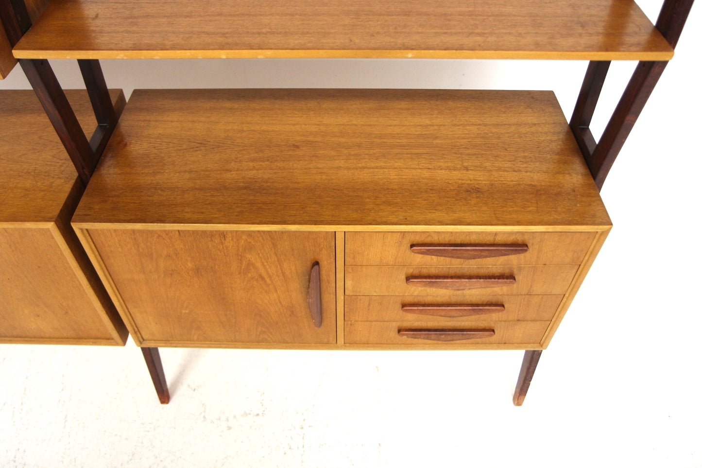 Libreria doppia teak faggio design danese vintage anni 50 | sw29119