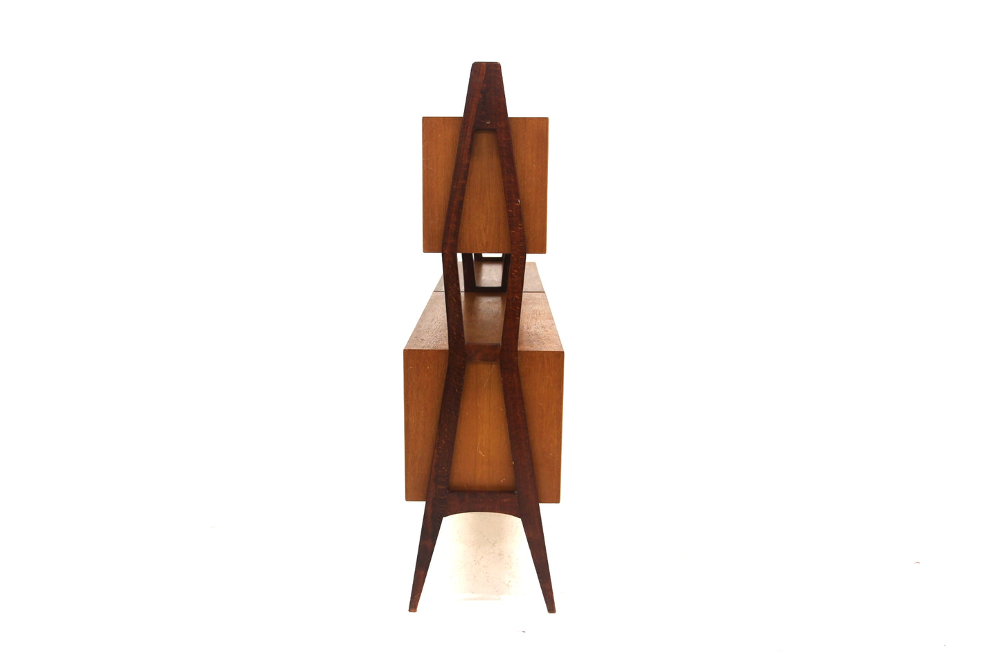 Libreria doppia teak faggio design danese vintage anni 50 | sw29119