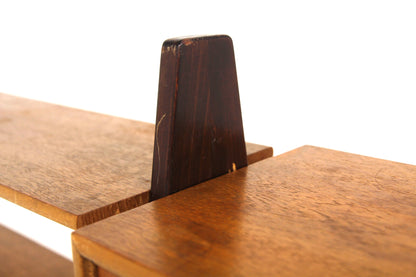 Libreria doppia teak faggio design danese vintage anni 50 | sw29119