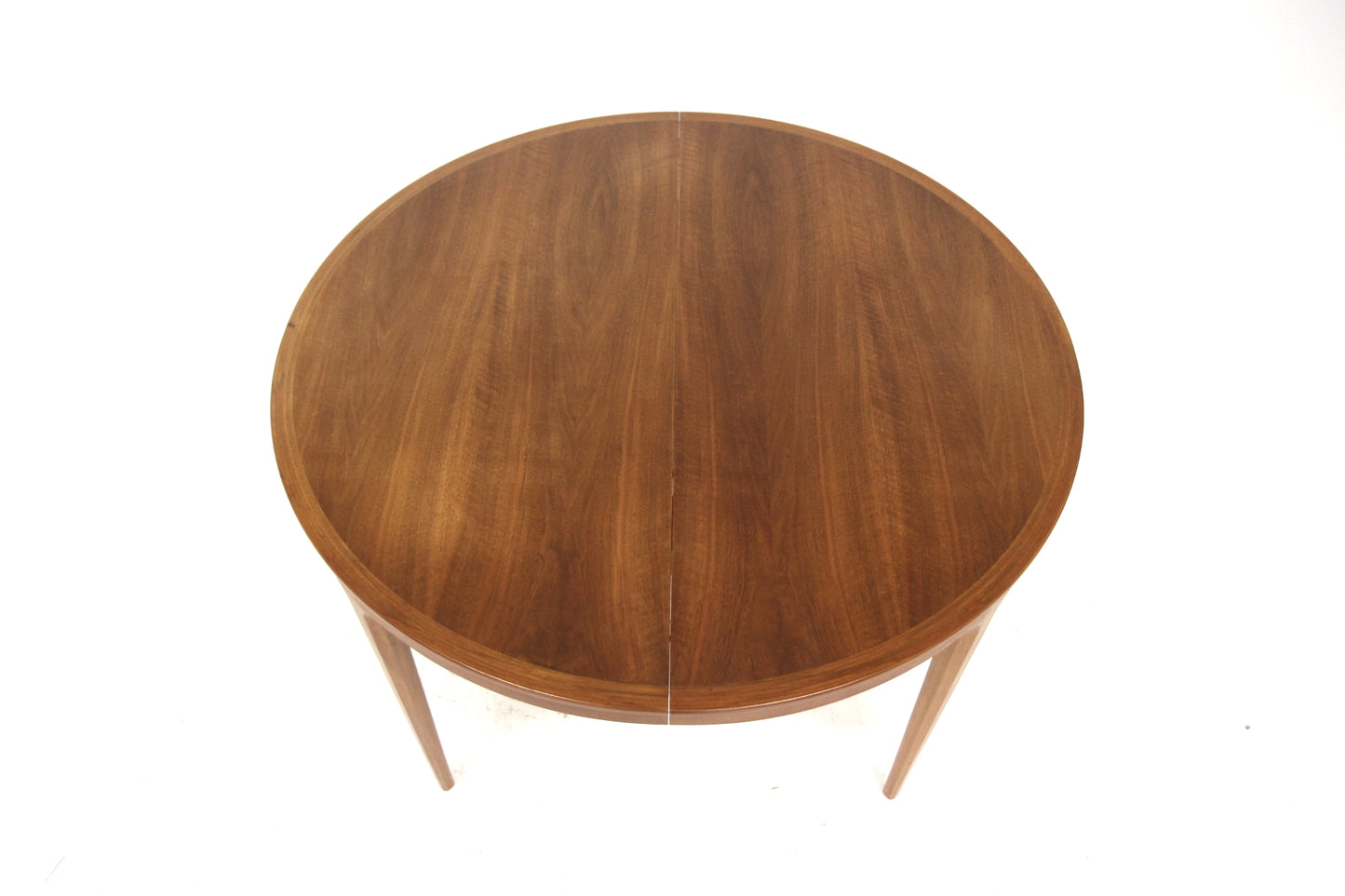 Tavolo tondo "Facett 3-132" Bertil Fridhagen design svedese anni 60 | noce | sw29125