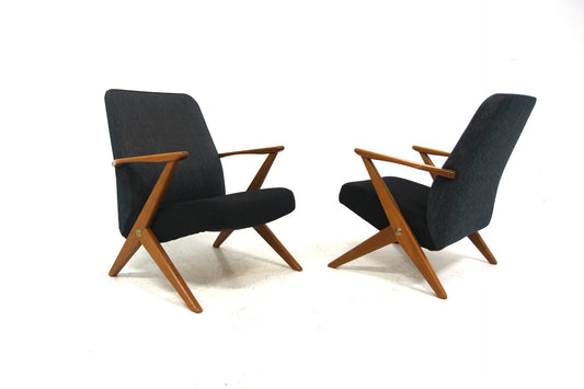 Poltrone coppia "Domstolsstolen" Bengt Ruda design danese vintage anni 50 | sw29131