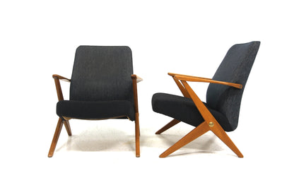 Poltrone coppia "Domstolsstolen" Bengt Ruda design danese vintage anni 50 | sw29131