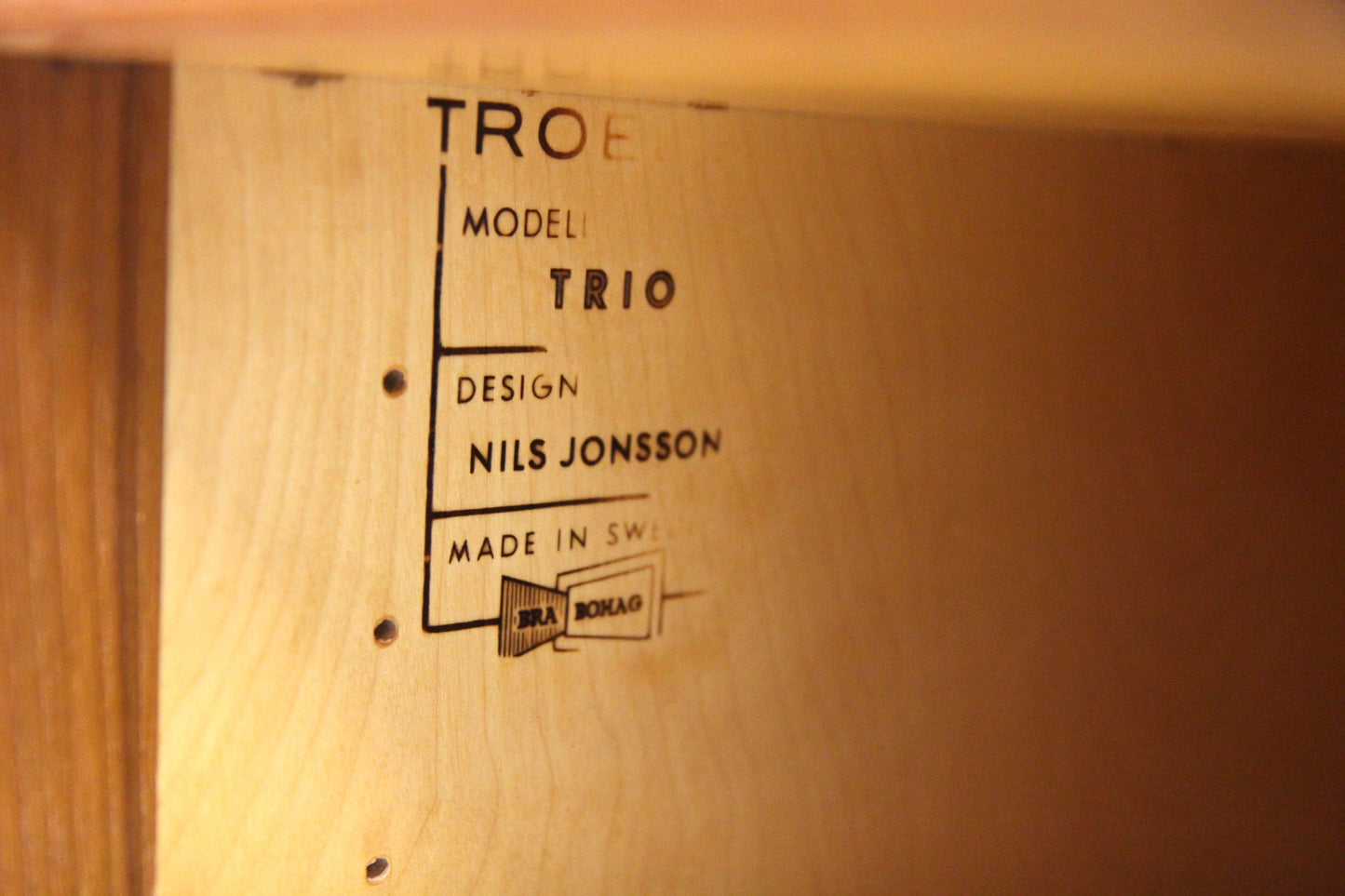 Sideboard TRIO Nils Jonsson design svedese vintage anni 60 | sw29133