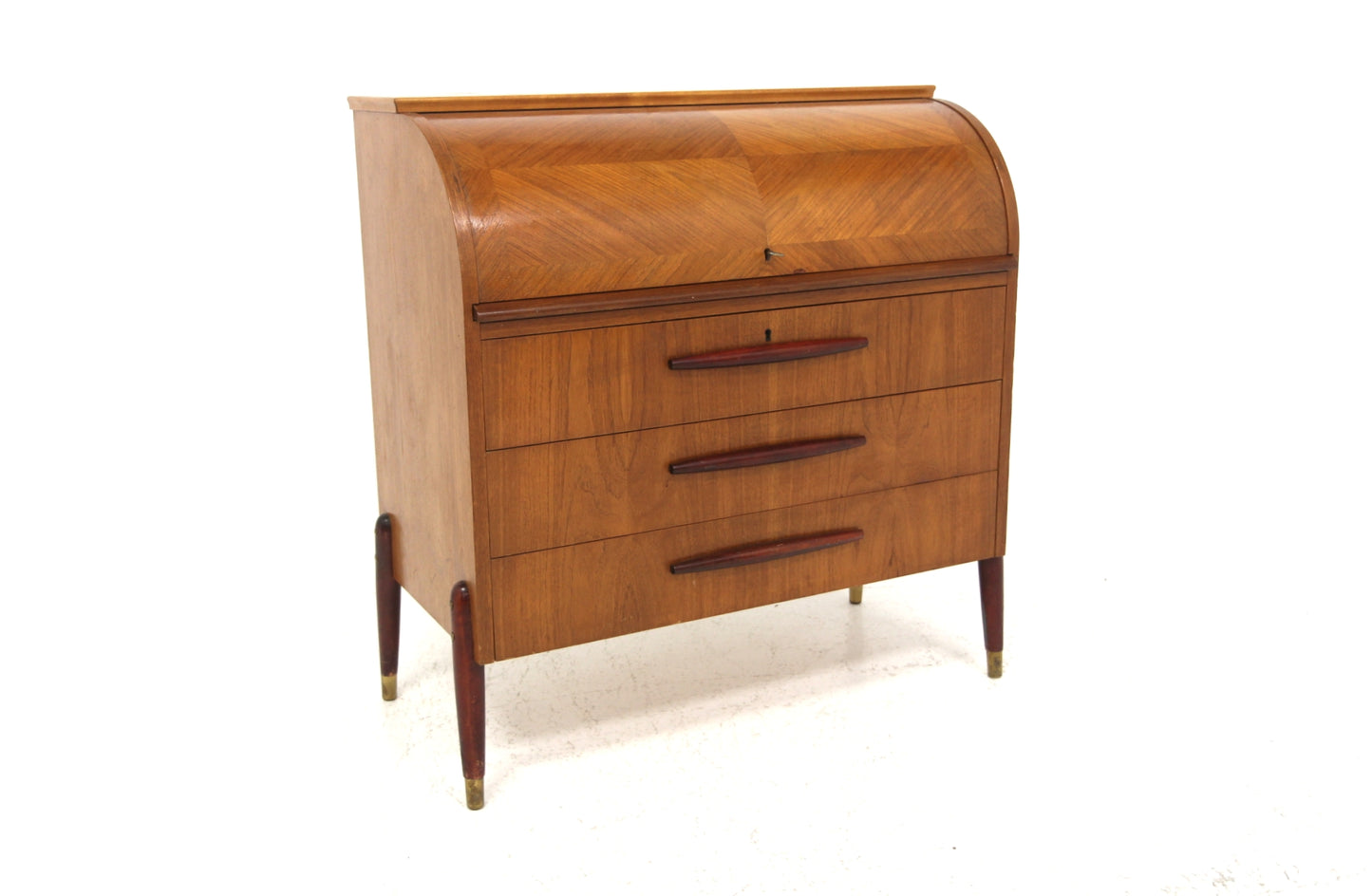 Scrittoio tondo Bröderna Gustafssons Träindustri design svedese anni 50 | sw29174